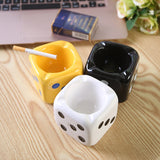 Ceramic Dice Shaped Ash Tray