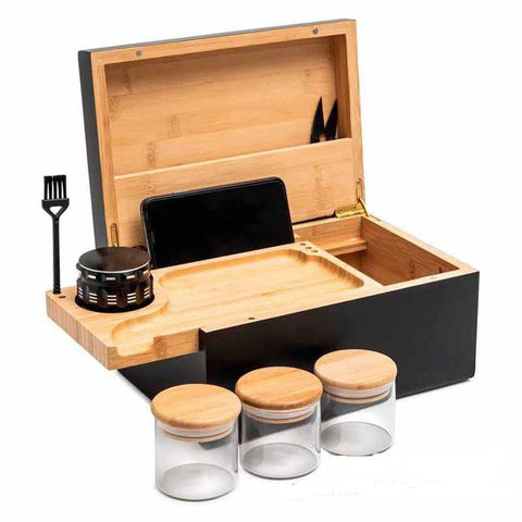 Bamboo Stash Box Luxury Gift Set