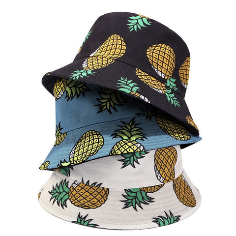 Reversible Pineapple Bucket Hat